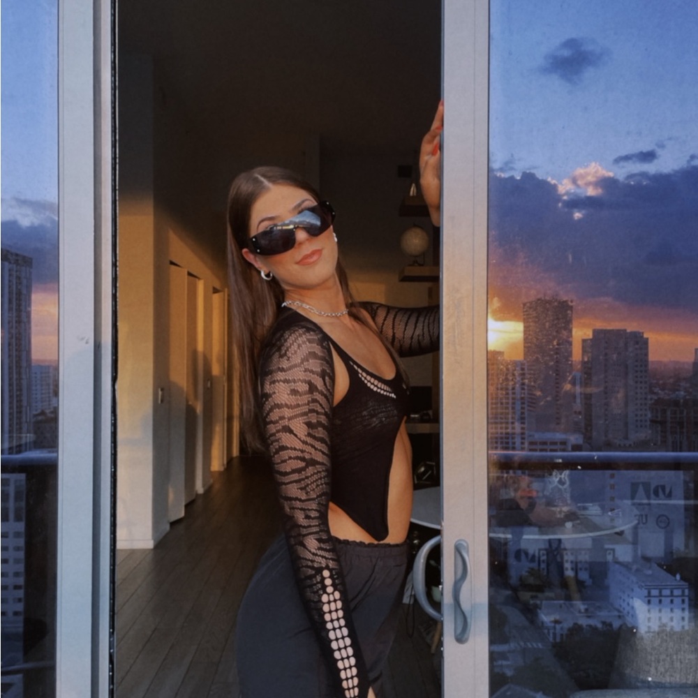 The Kript- Black Aerin top